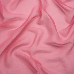 1 Yard Rapture Rose Sheer Crinkled Silk Chiffon Fabric for Flowing Dresses Scarves 43 inch Width