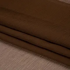 1 Yard Chocolate Crinkled Silk Chiffon Premium Collection 43 inch Width
