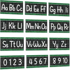 12 Pieces Alphabet Bulletin Board Strips Set