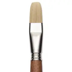 Escoda Futura Synthetic Bristle Brush - Series 5424, Flat, Size 18, Long Handle