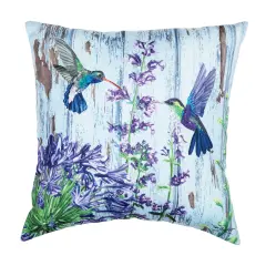 Hummingbird Paradise Throw Indoor/Outdoor Accent Pillow