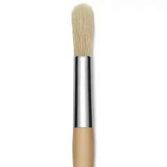 Blick Mega Natural Bristle Brush - Mega Round, Short Handle, Size 30