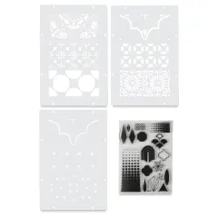 Sizzix Studio Stamp and Stencil Set - Geometric