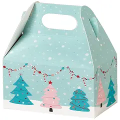 Pack/6: Winter Wonderland Gable Box - 4 x 2-1/2 x 2-1/2"