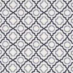 Admiral - Blue Abstract & Geometric Upholstery Fabric 54 Inches"