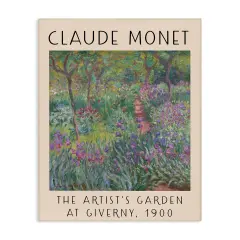 Stupell Industries Classic Garden by Monet Canvas Wall Art Design by Daphne Polselli