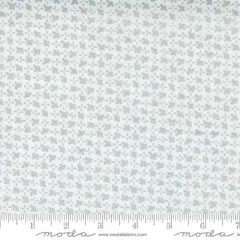 Grey Stitch Whispers Metallic White Silver 44"/45" Fabric Per Yard