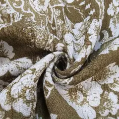 1 Yard Military Olive 100% Rayon Crinkle Fabric 50/52" Wide Lightweight Drapey Fashion Fabric