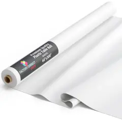 Exquisite Plastic Table Cover Roll &ndash; 40" x 300' Disposable Tablecloth Roll &ndash; Premium Thick 0.5 MIL Plastic Banquet Roll &ndash; Party Table Cover Roll for Events & Catering White