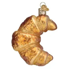 Old World Christmas 3.5 Inch Croissant Christmas Tree Ornament , Ornament French Pastry Brown