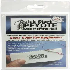 Quick Start Peyote Cards for Size 11 Seed Beads, Pack of 3 Cards