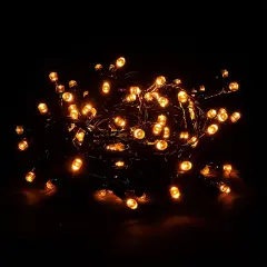 100 LED Orange Halloween String Lights