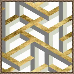 Geometric Landscape IV by Melissa Wang Framed Canvas Wall Art