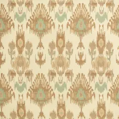 Seafoam - AquaTeal,beigeTaupe AbstractGeometric,global Upholstery Fabric 54 Inches"