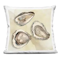 Stupell Industries Beige Oyster Trio Indoor Pillow, 18 x 7 x 18