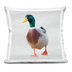 Stupell Industries Squawking Mallard Duck Indoor Pillow, 18 x 7 x 18