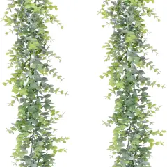 Artificial Vines Faux Eucalyptus Garland 6 Feet 8.6"D x 6.1"W x 5.7"H