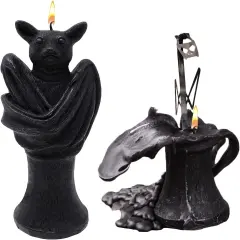 Bat Shaped Candle Decorations
