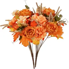 2Pcs Artificial Fall Flowers