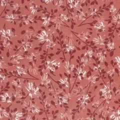 Mook Fabrics Aster Floral Cotton Fabric [108 in. Wide] - By The Yard Desert Sand