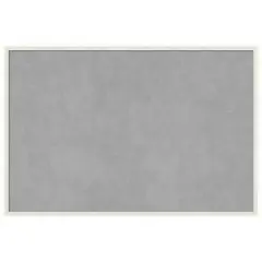 Low Luster Silver Wood Framed Magnetic Board