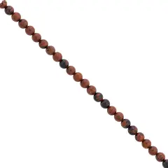 6 Packs of Mahogany Obsidian Beads Pack of 25
