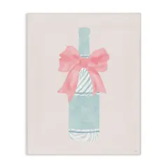 Stupell Industries Zebra Striped Champagne Bottle Canvas By Natalie Carpentieri