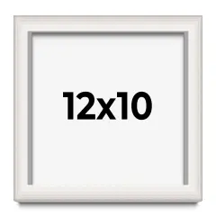 Photo Size Shadow Box 1.5" Depth Silver Picture Frame - UV Acrylic, Backing, Hanging Hardware