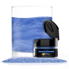 Brew Glitter - Blue Edible Drink Glitter (4g, x1 Flip-Cap Jar) for Beer, Cocktails and Beverages