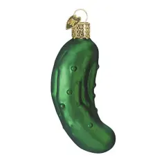 Old World Christmas 3.75 In Pickle Christmas Tree Ornament , Christmas Decor Owc Ornament Vegetable Fruit Green
