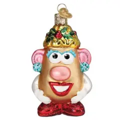 Old World Christmas 4.0 Inch Mrs. Potato Head Tree Ornament , Ornament Retro Toy Brown