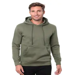 Threadfast Apparel&reg;Unisex Epic Fleece Pullover Hooded Sweatshirt MILITARY GREEN