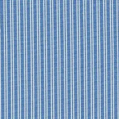 1 Yard Poplin Pin Stripe Fabric, 57/58&Prime; Wide Polyester Cotton Blend BLUE SKY