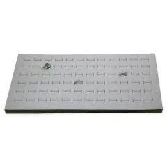 JewelrySupply Foam Ring Pad Standard Size Grey (Holds 72 Rings)
