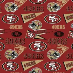 Licensed NFL San Francisco 49ers Retro Cotton 70450 Fabric by the Yard