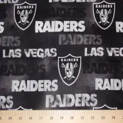 Licensed NFL Las Vegas Raiders Faded Cotton 70384D Fabric by the Yard