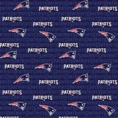 Licensed NFL New England Patriots Mini Print Cotton 14500-D Fabric by the Yard