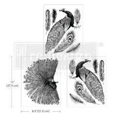 Middy Transfers&reg; - Regal Peacock - 3 sheets, 8.5"x11"