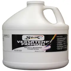 Sax Versatemp Premium Heavy-Bodied Tempera Paint, 1 Gallon, White