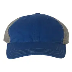 Richardson&reg; Garment Washed Trucker Cap Royal/ Charcoal