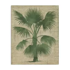 Stupell Industries Vintage Distressed Palm Canvas Wall Art Design by June Erica Vess 