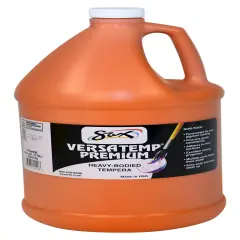 Sax Versatemp Premium Heavy-Bodied Tempera Paint, 1 Gallon, Orange