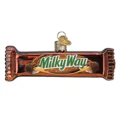 Old World Christmas 1.5 Inch Milky Way Christmas Tree Ornament , Christmas Decor Candy Bar Mars Brown