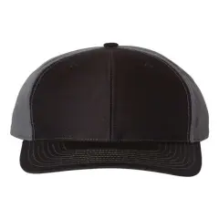 Richardson&reg; Twill Back Trucker Cap Black/ Charcoal