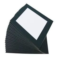 Sax Premium Pre-Cut Mat, 12 x 16 Inches, Black, Pack of 10