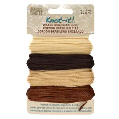 The Beadsmith Brazillian Waxed Cord Mix Java Vibes