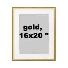 Elegant Gold Frame, 16x20" Hang Horizontally or Vertically