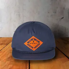 1 Count PHG Terminal Shot Snapback Cap Five Panel Unstructured Cotton Flat Bill Zinc