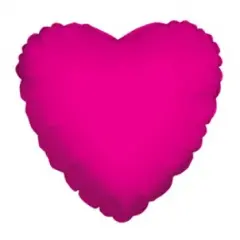 Hot Pink Heart Mylar Balloon 18"