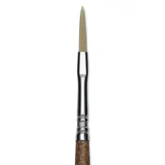 Escoda Futura Synthetic Bristle Brush - Series 5418, Long Filbert, Size 2, Long Handle